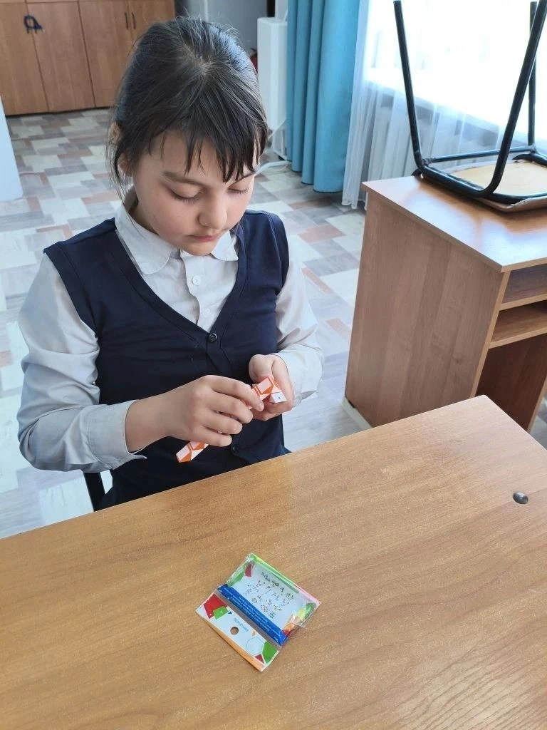В нашей школе прошло занятие "Математика и конструирование"!