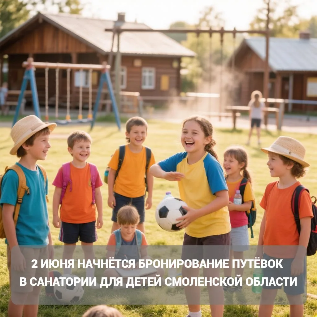 ✅ 2 июня 2026 года в Смоленской области начинается бронирование детских путёвок в санат...