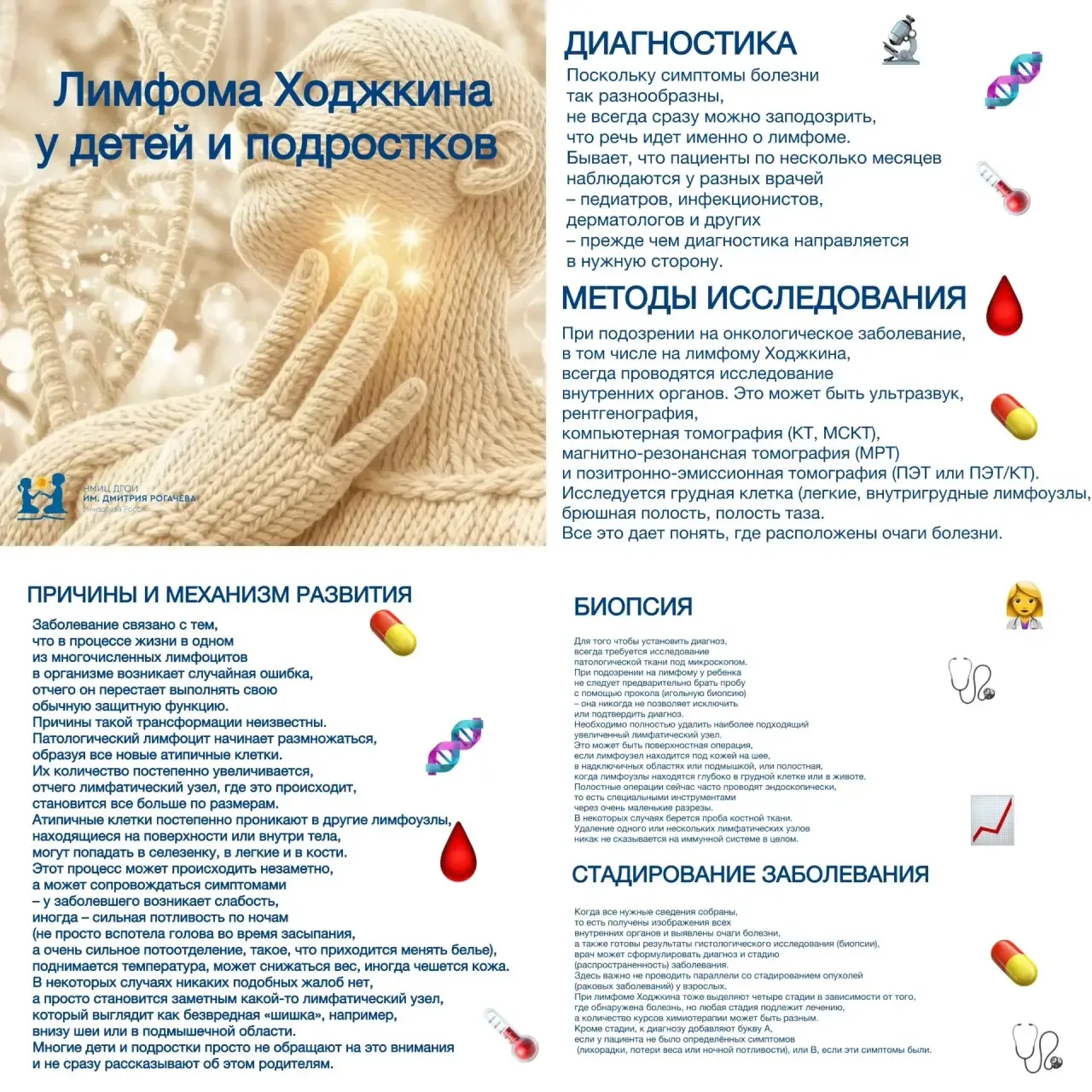 Лимфома Ходжкина у детей и подростков

🤔 Что это?

Опухоль из клеток иммунной системы (лимфоцитов).