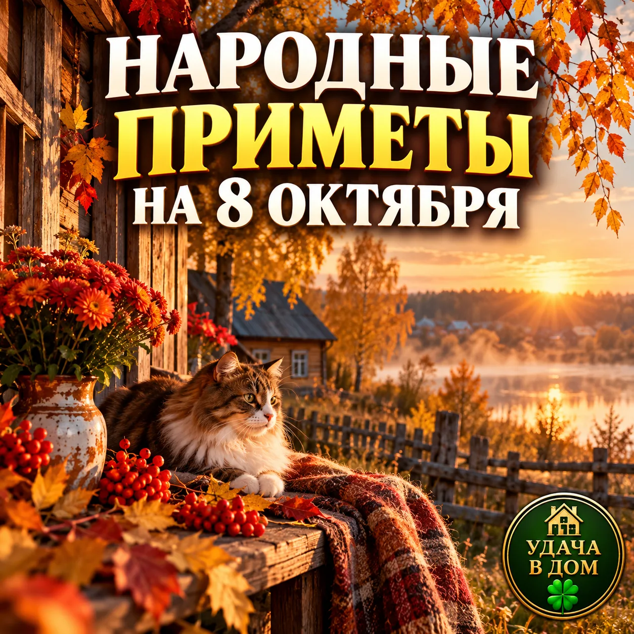 🍂 НАРОДНЫЕ ПРИМЕТЫ НА 8 ОКТЯБРЯ 🍂