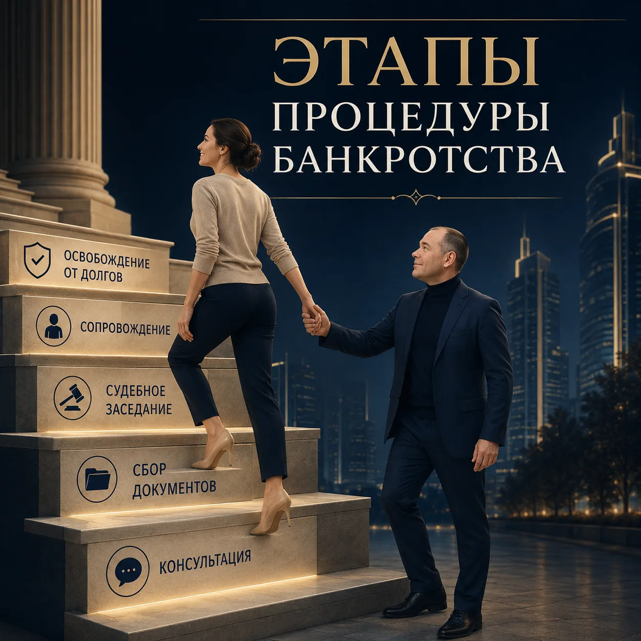 Как проходит процедура банкротства на самом деле?

Я часто замечаю, что многих людей пугают не тольк