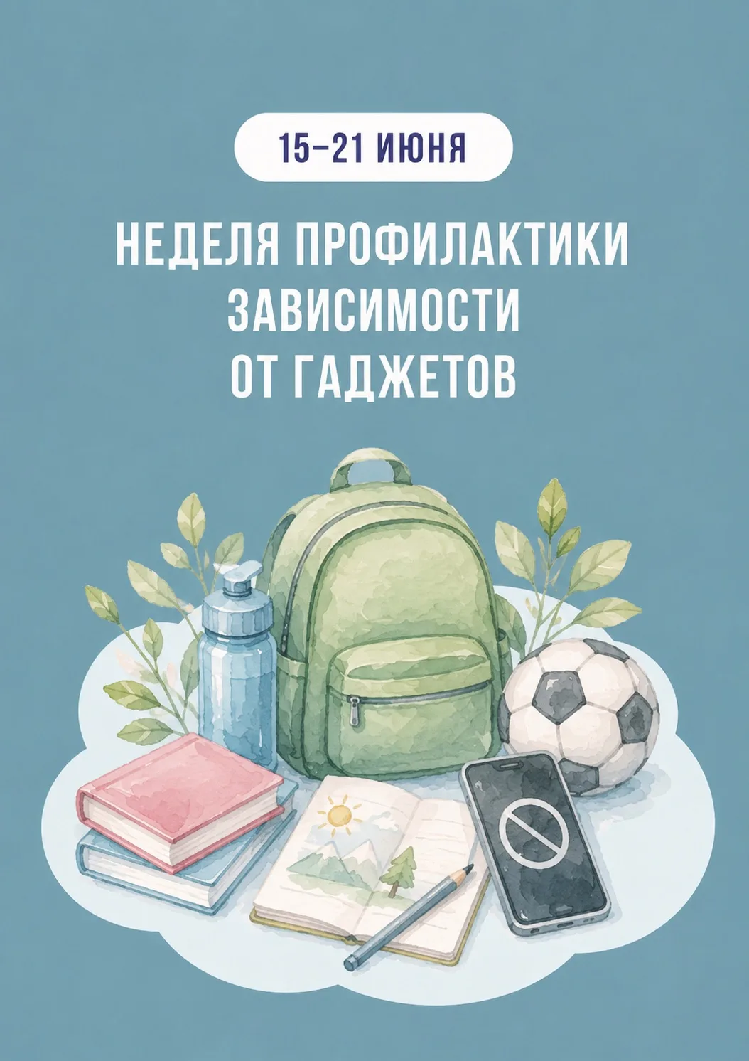 📱✨ 15–21 июня — Неделя профилактики зависимости от гаджетов✨📱

Сегодня начинается тематическая нед