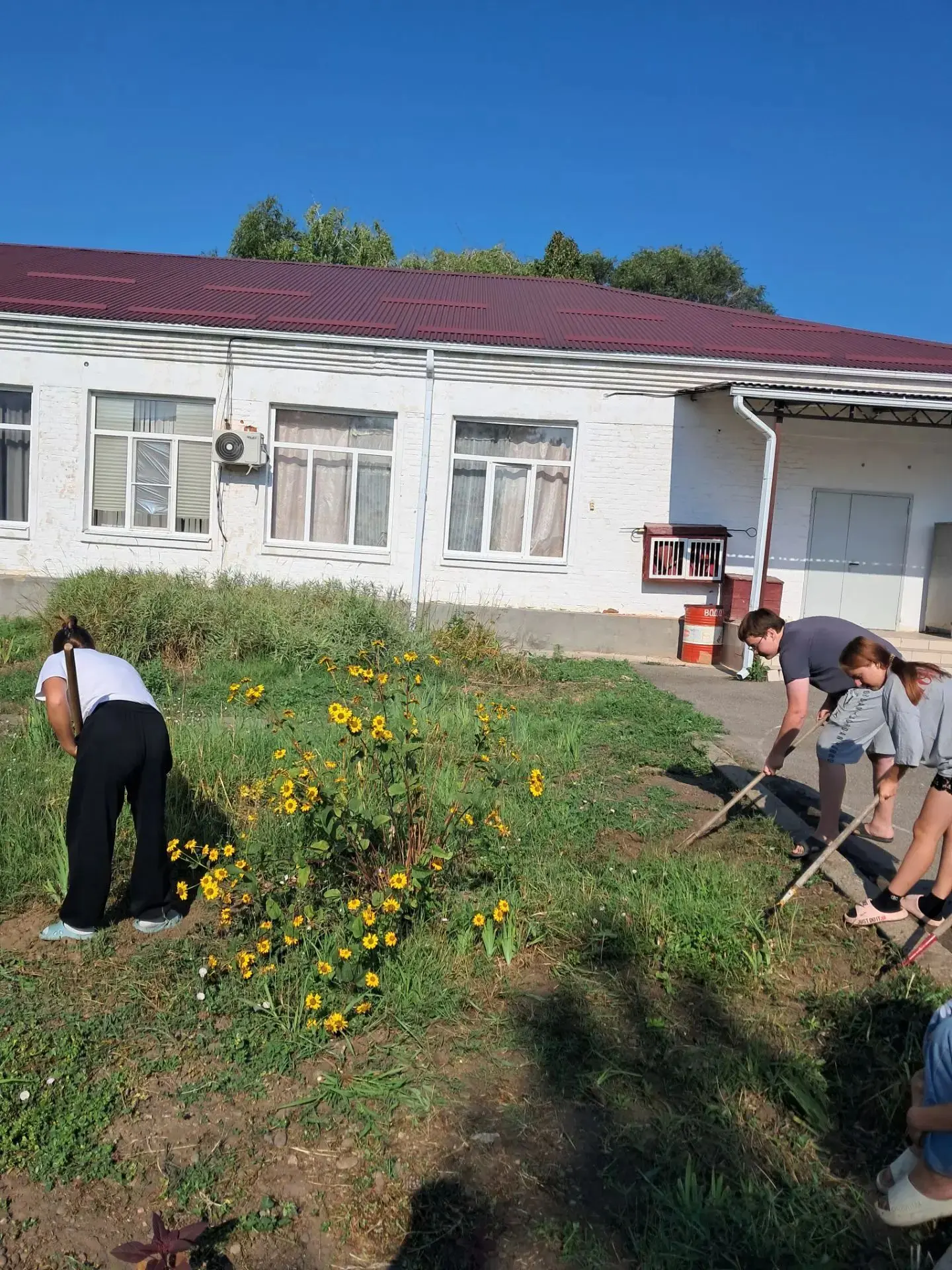 🌱🔧 Трудовой десант в школе продолжается! 💪✨