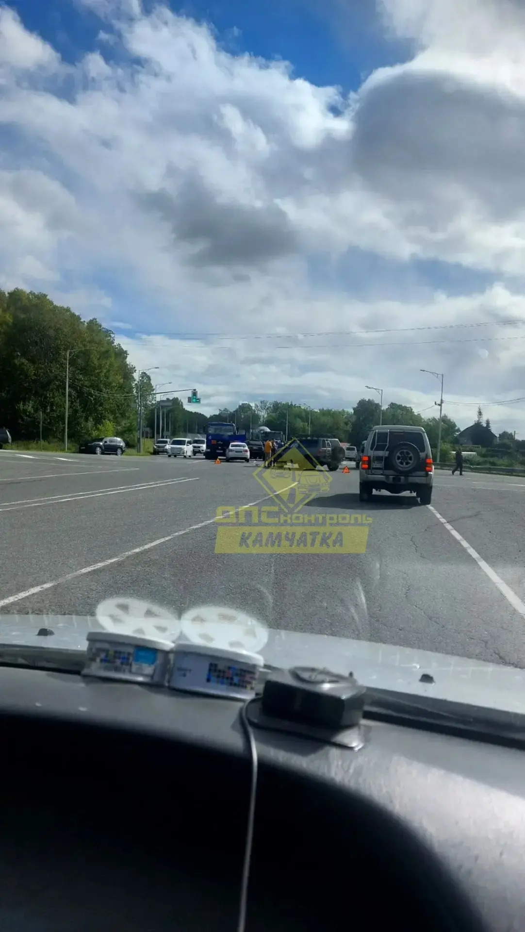 📸 Видеокадры с места ДТП на перекрестке 20 км