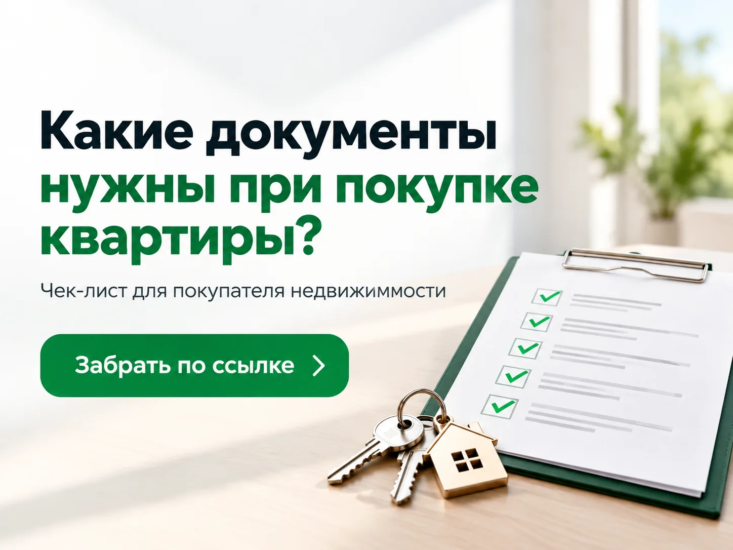 Какие документы понадобятся при покупке квартиры?