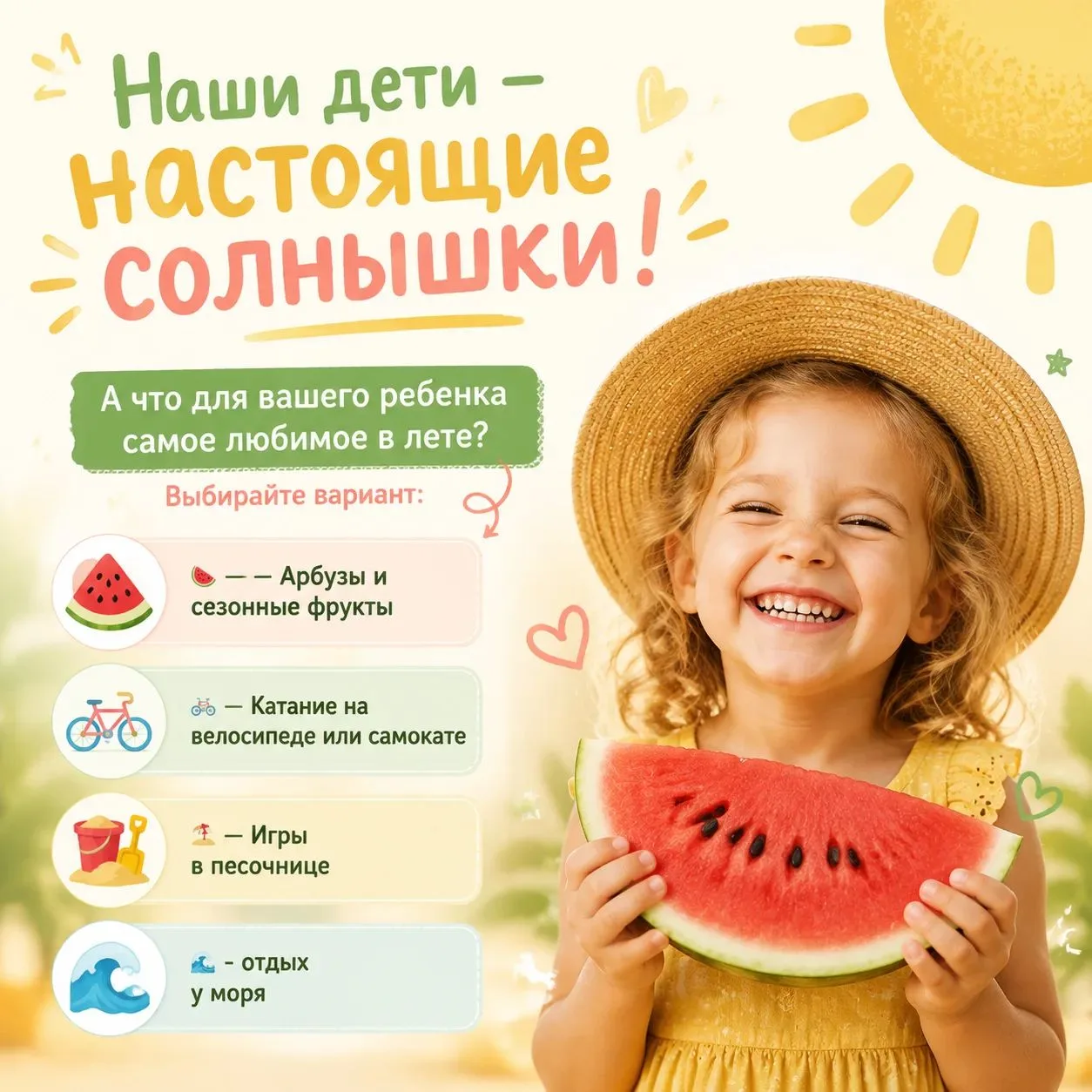 Наши дети — настоящие солнышки! ☀️