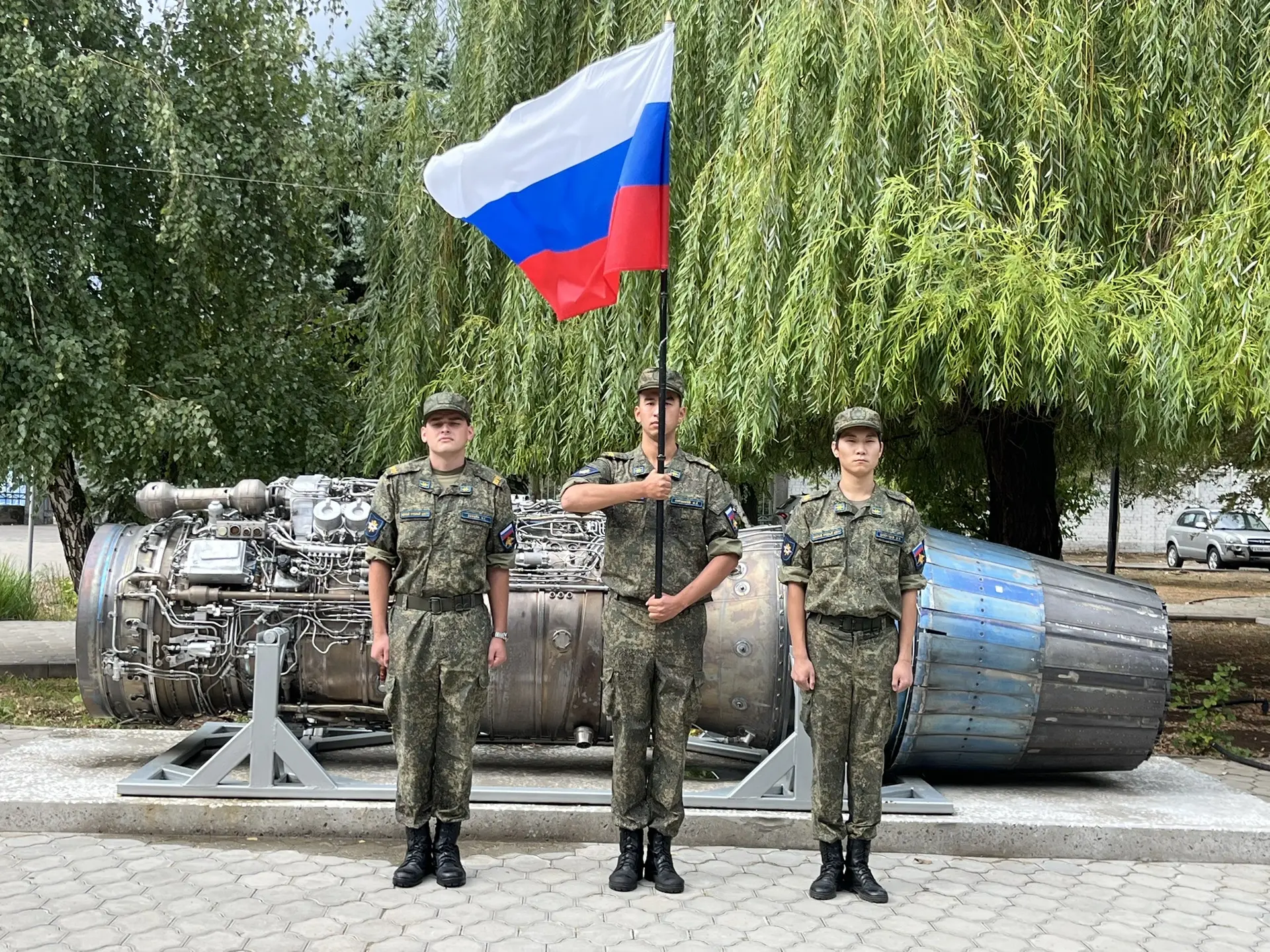 Церемония выноса флага в Волжском МЭИ🇷🇺