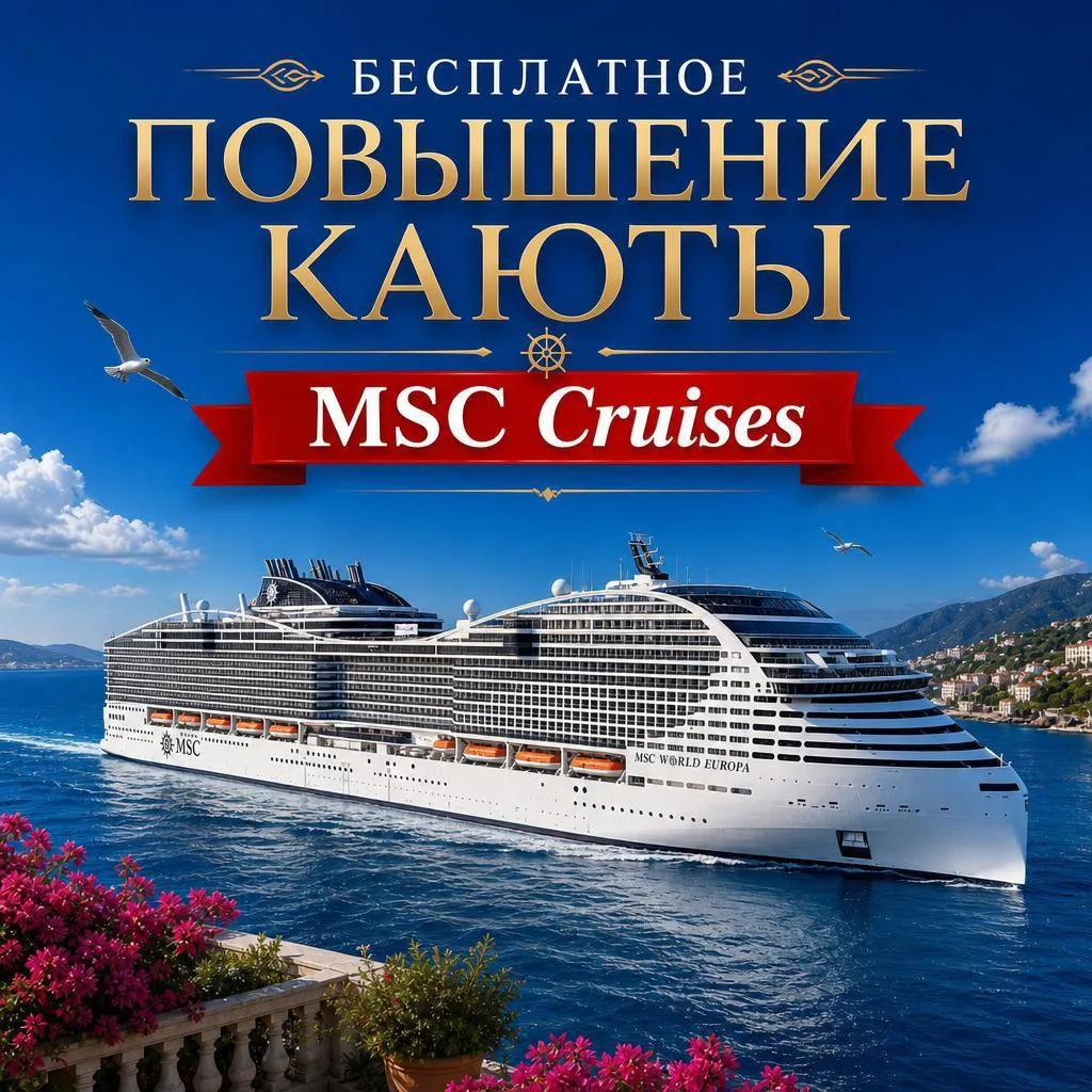 Бесплатное повышение каюты MSC Cruises

Видели ли вы уже, что сейчас у MSC Crociere можно купить каю