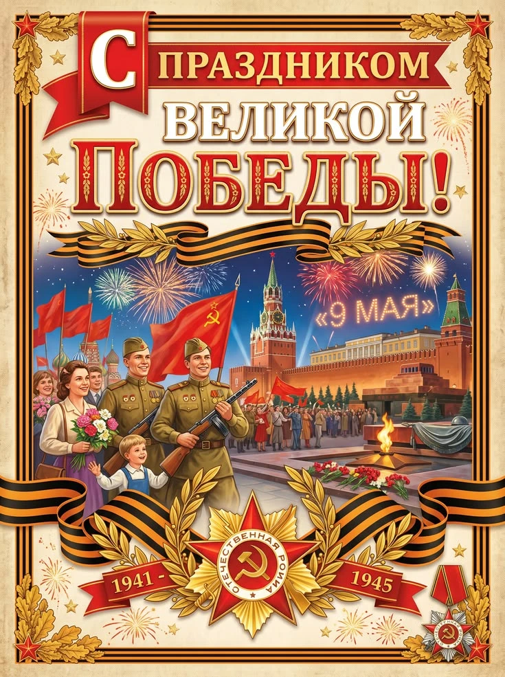 С Днем Победы, дорогие наши подписчики! 🎇
