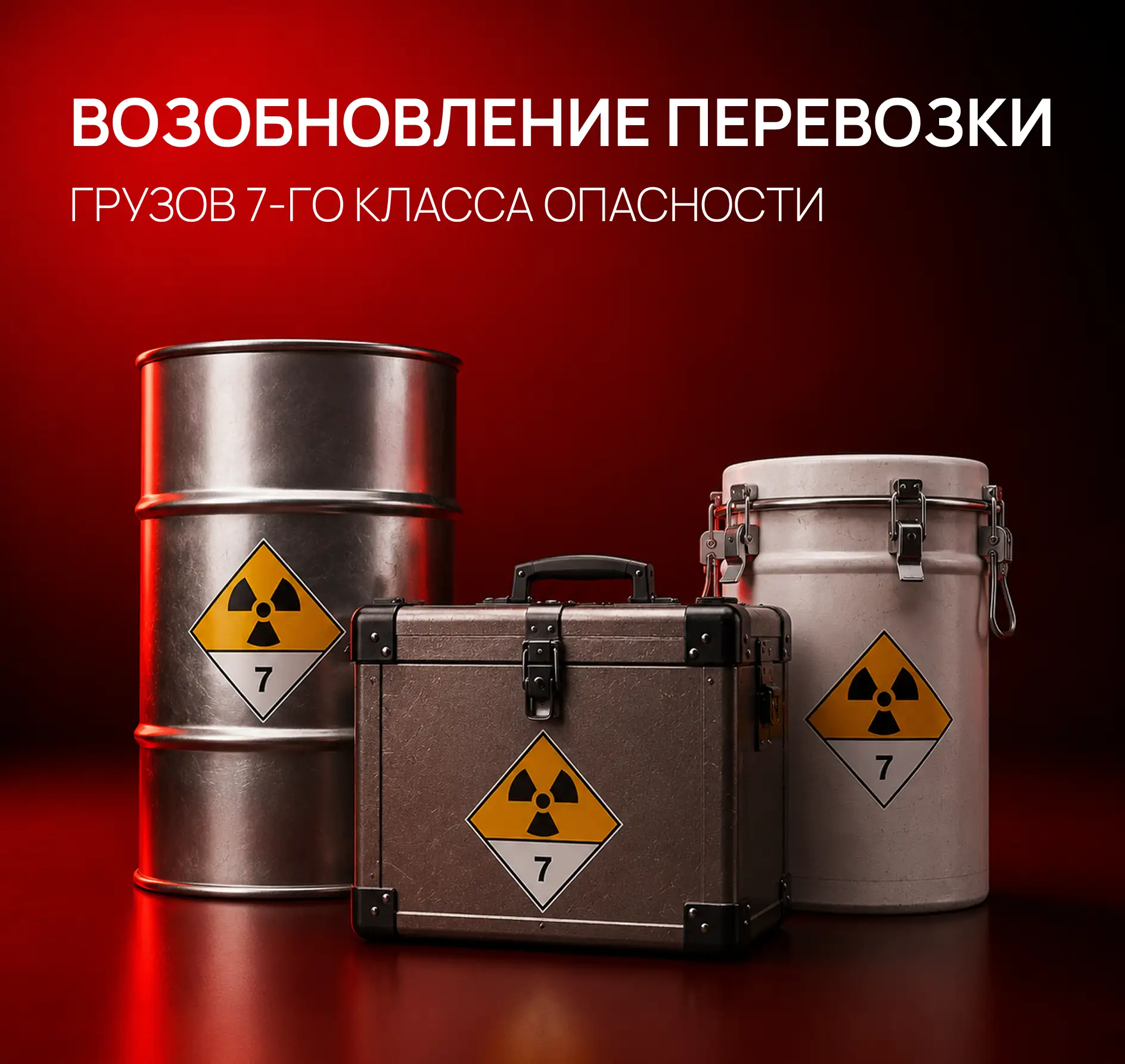 ❗️Возобновление перевозки грузов 7-го класса опасности

Хорошая новость для отправителей специальных