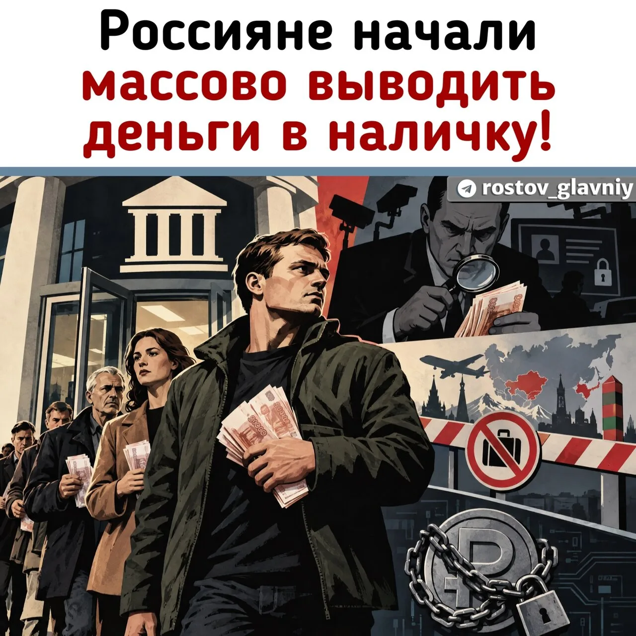 💰 Россияне начали ещё быстрее выводить деньги из банков в наличку!