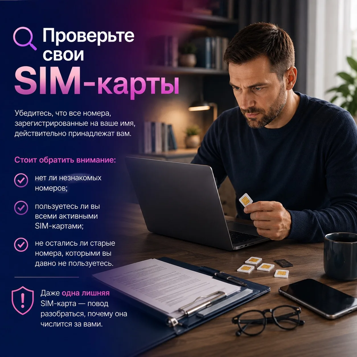 📱 А вы знаете, сколько SIM-карт оформлено на ваше имя?