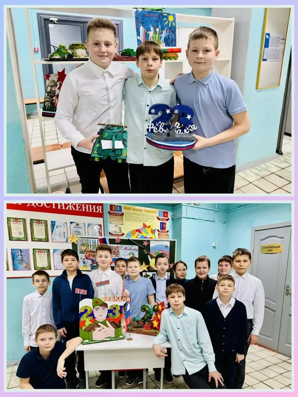 🇷🇺 В преддверии 23 февраля наша школа превратилась в настоящую творческую мастерскую и площадку для 