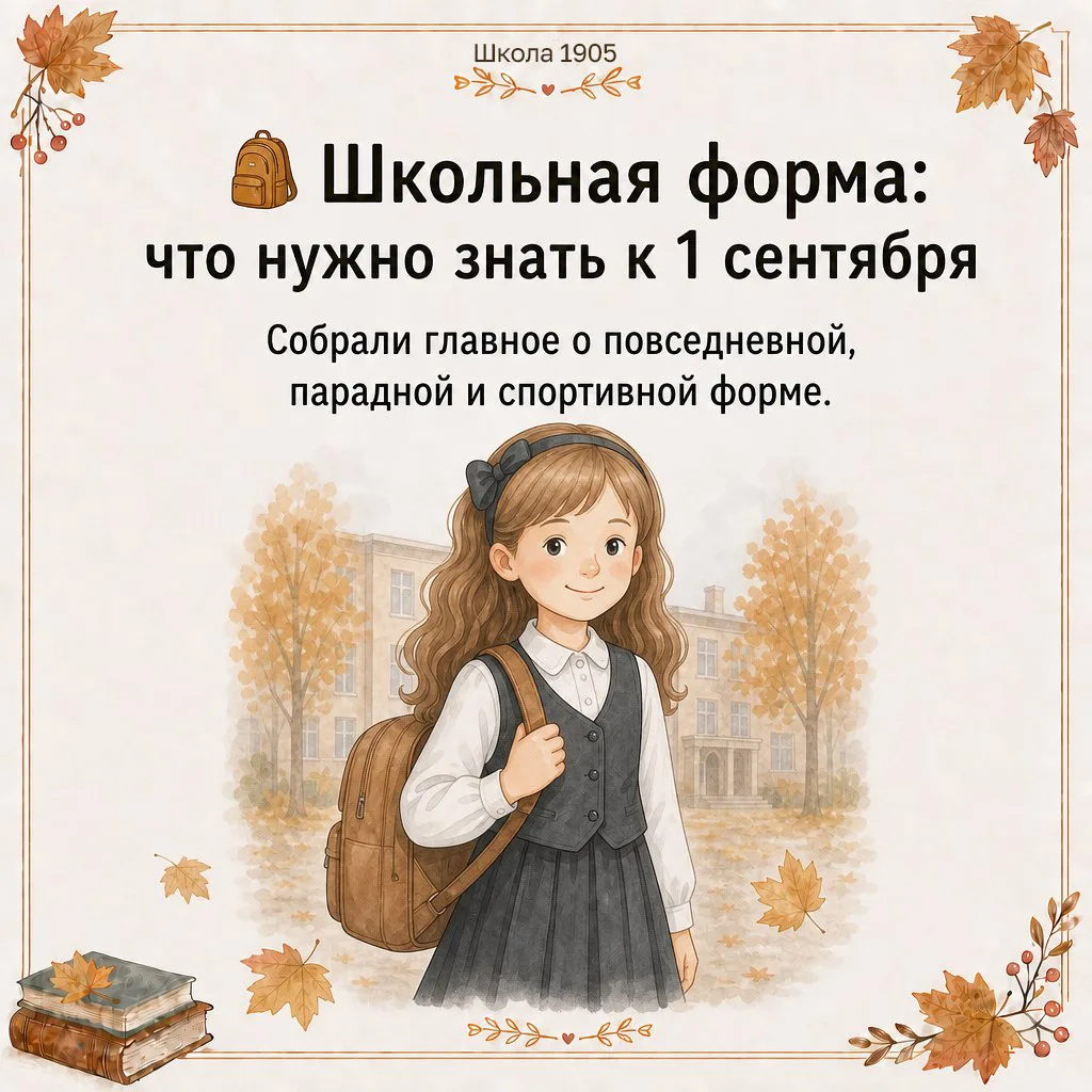 🎒 Скоро в школу: вспоминаем правила школьной формы