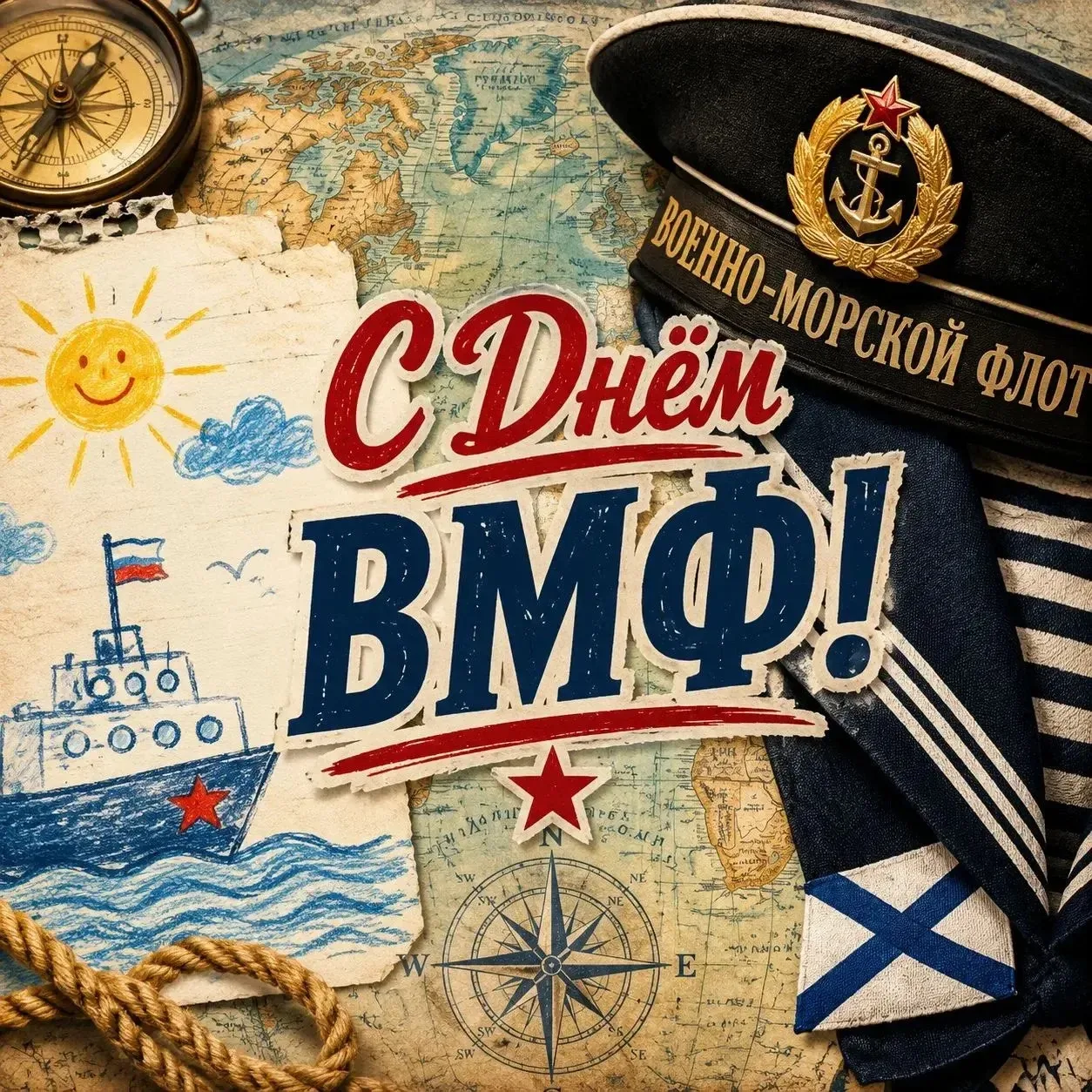 ⚓️С Днём Военно-Морского Флота!
Сегодня мы отмечаем доблестный праздник — День Военно-Морского Флота