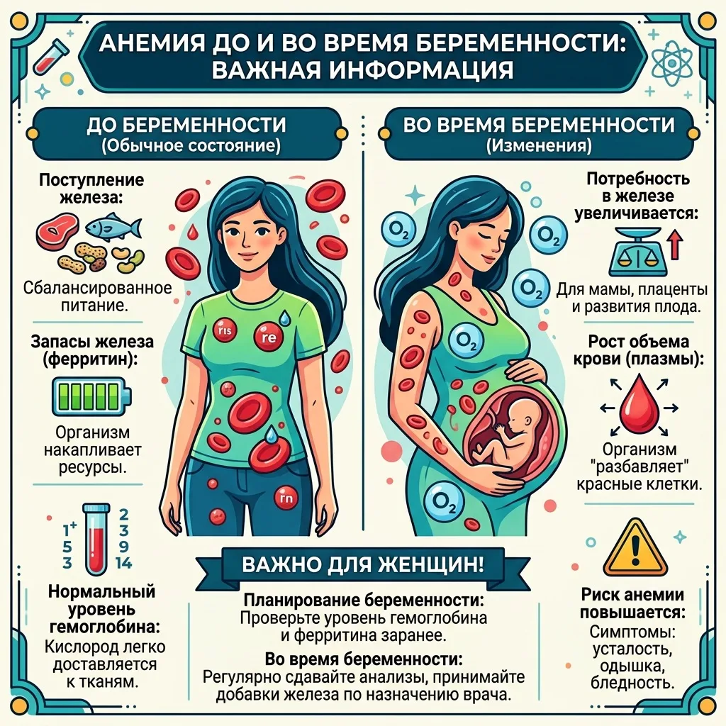 Анемия во время беременности может повышать риск рождения ребенка с врожденным пороком сердца.

Неда