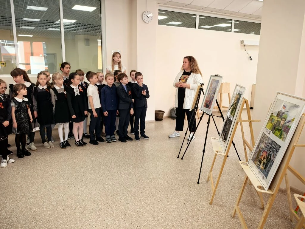 🎨Деды Победили – и Мы Победим!»🖼️  🎨В МБОУ СШ№14 продолжается реализация  интерактивного выставочног