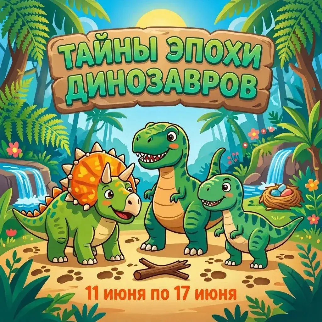 Конкурс творческих работ «Тайны эпохи Динозавров»! 🦕Дорогие родители и наши юные исследователи!

На