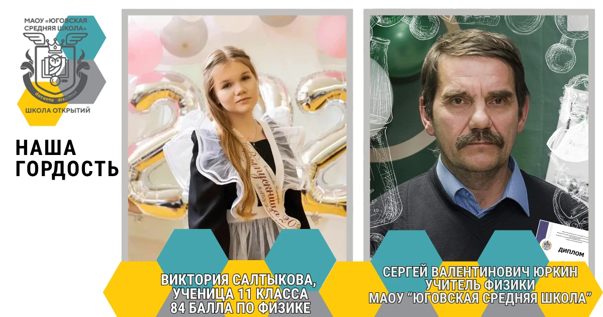 ПОЗДРАВЛЯЕМ ВЫСОКОБАЛЛЬНИКОВ

Новые результаты - новые победы! У нас есть высокобалльница по физике.