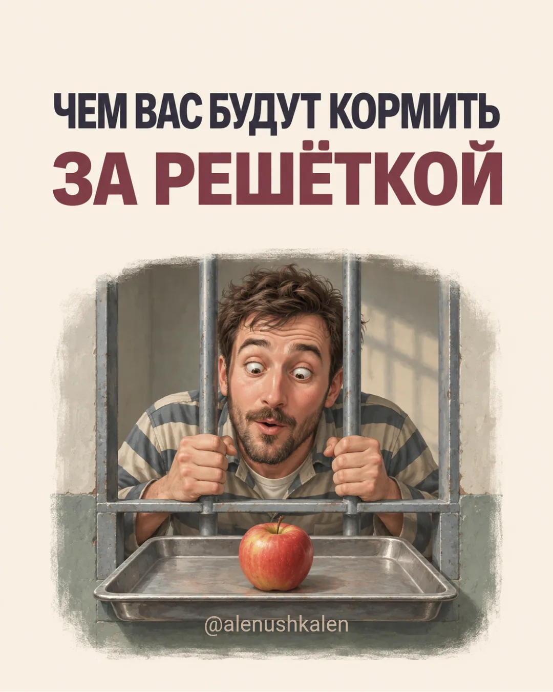 Если бы вы оказались за решёткой, что вам принесли бы на обед? В России нормы питания с...