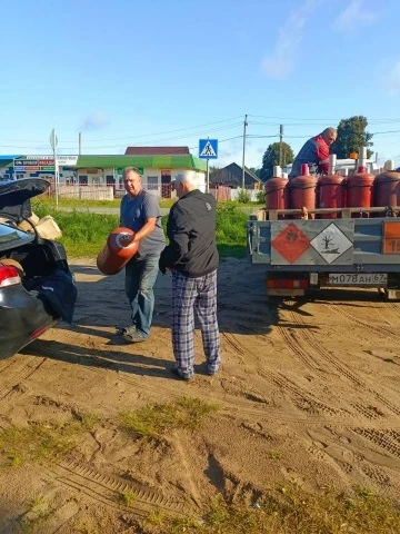 🔴Наши будни🔴          Сегодня, 13 августа, была произведена выдача баллонного газа жи...