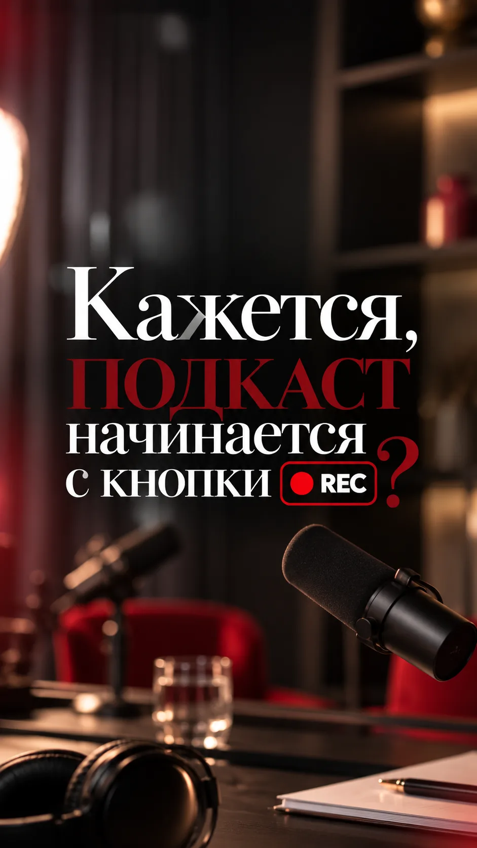 Подкаст начинается задолго до того, как включается камера.