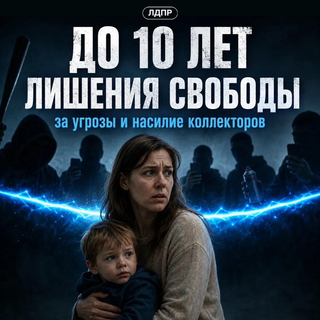 ❗️ЛДПР предложила ужесточить наказание для коллекторов за угрозы и насилие