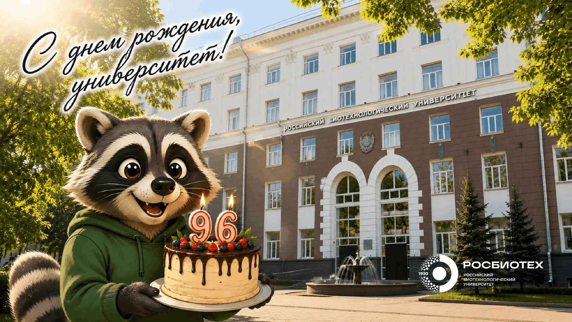 Дорогие студенты, преподаватели, сотрудники, выпускники и партнеры Университета РОСБИОТЕХ!