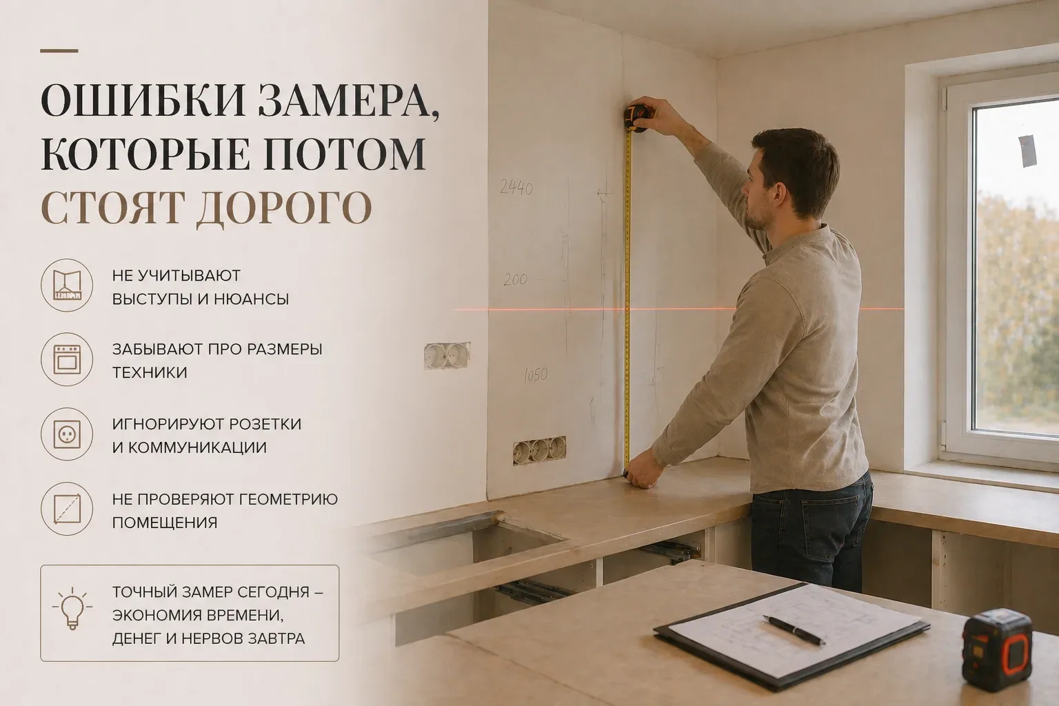 Ошибки замера, которые потом стоят дорого