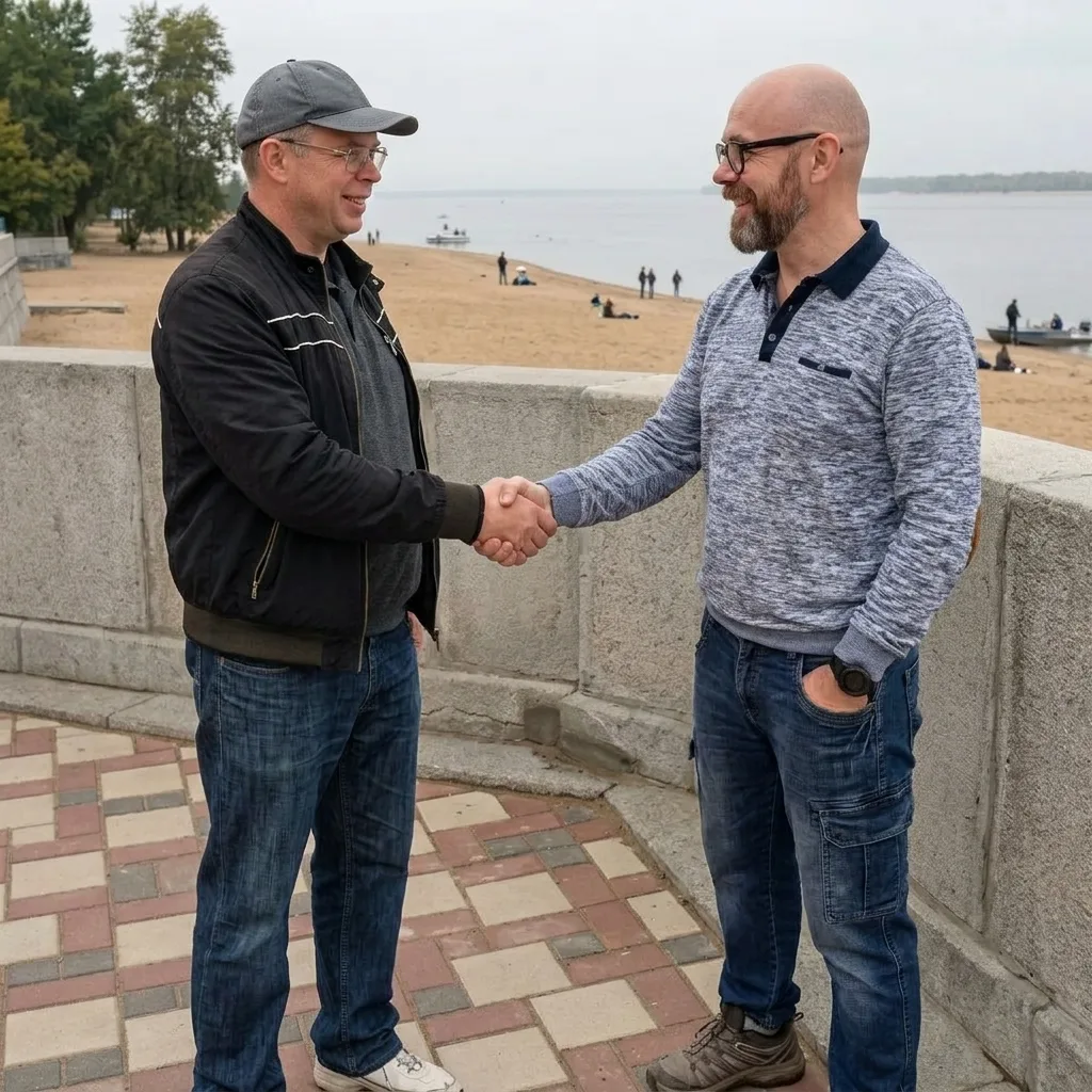 Спустя 12 лет неожиданно встречаю его на набережной.

Улыбается, но в глазах тоска.
Уставший  гиперт