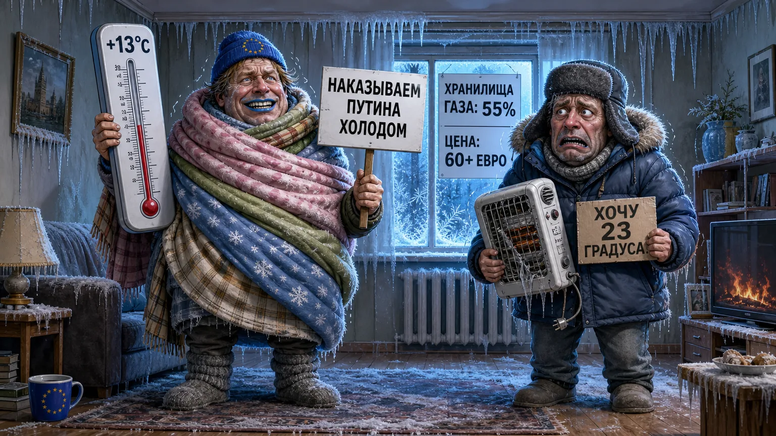 НАСТУПИЛИ НА ГАЗОВЫЕ ГРАБЛИ

В свободной от тоталитарного газа Европе друг другу приятно щекочут нер