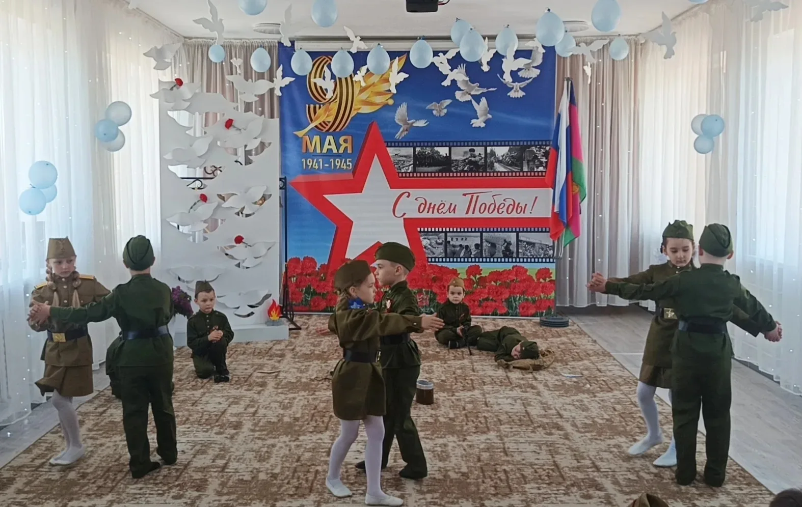 В рамках патриотического месячника "Марш Победы", в предверии празднования Дня Победы в детском саду