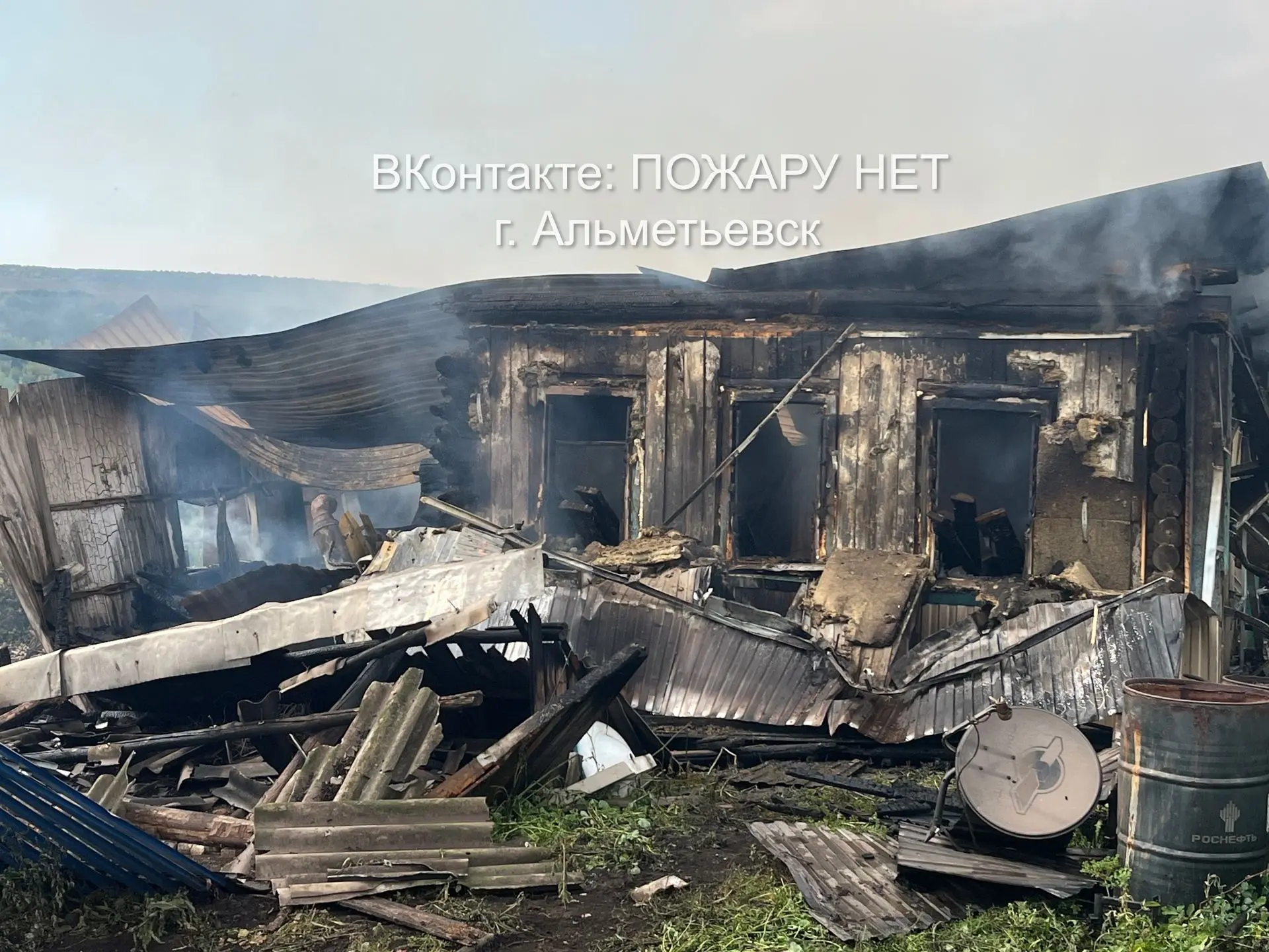 🧯 Пожар в селе Ильтень-Бута: сгорел дом и надворные постройки