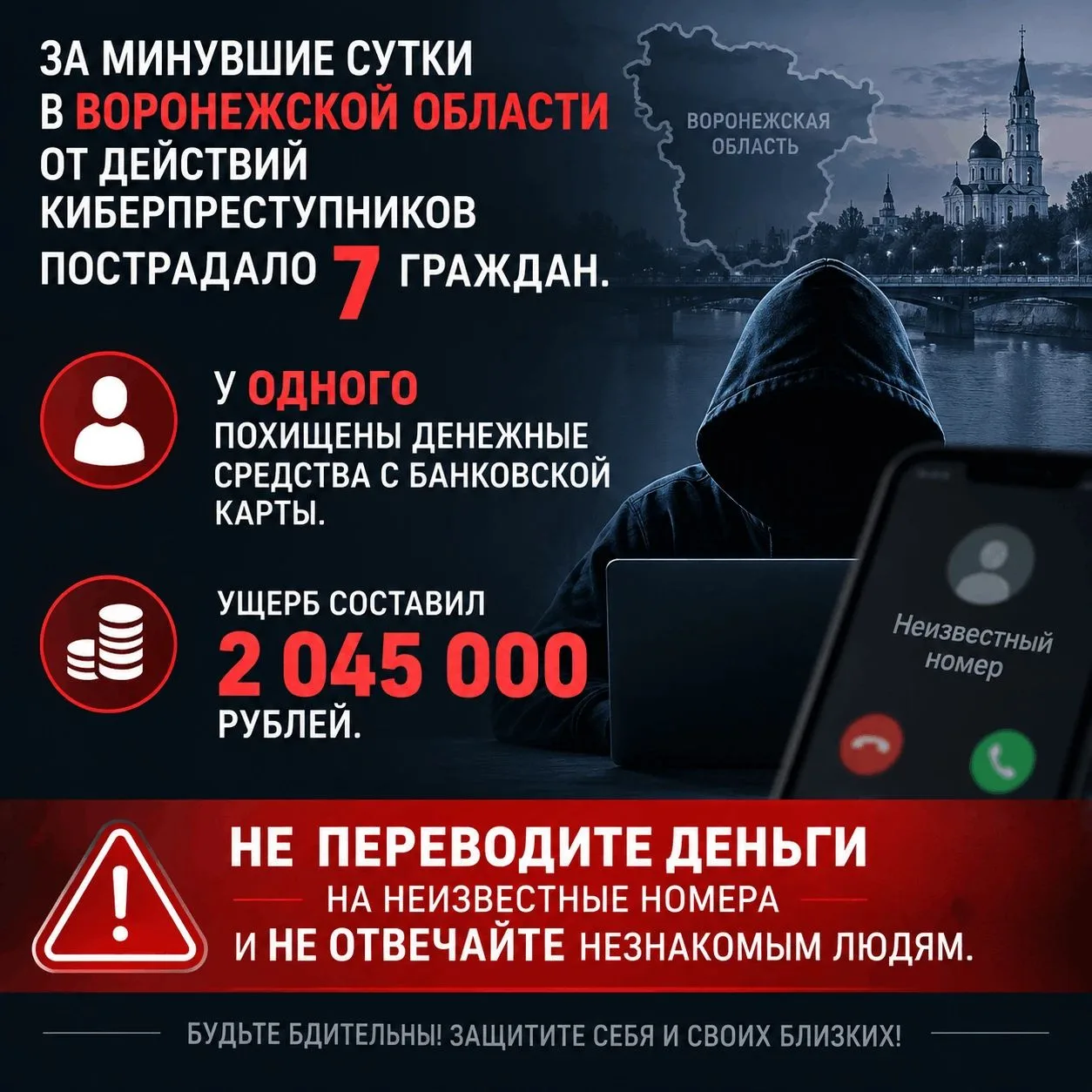 😱 В Воронежской области мошенники обманули целую семью