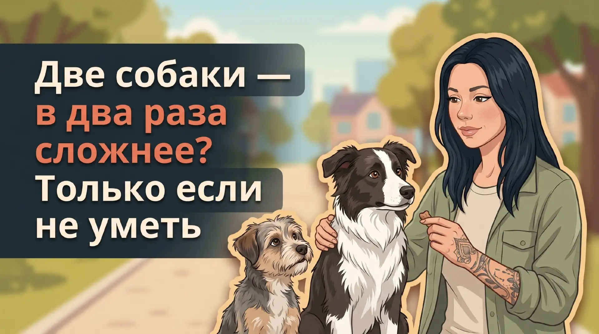 Две собаки и коррекция поведения собак без хаоса 🐶

Гуманная дрессировка двух собак дома возможна б
