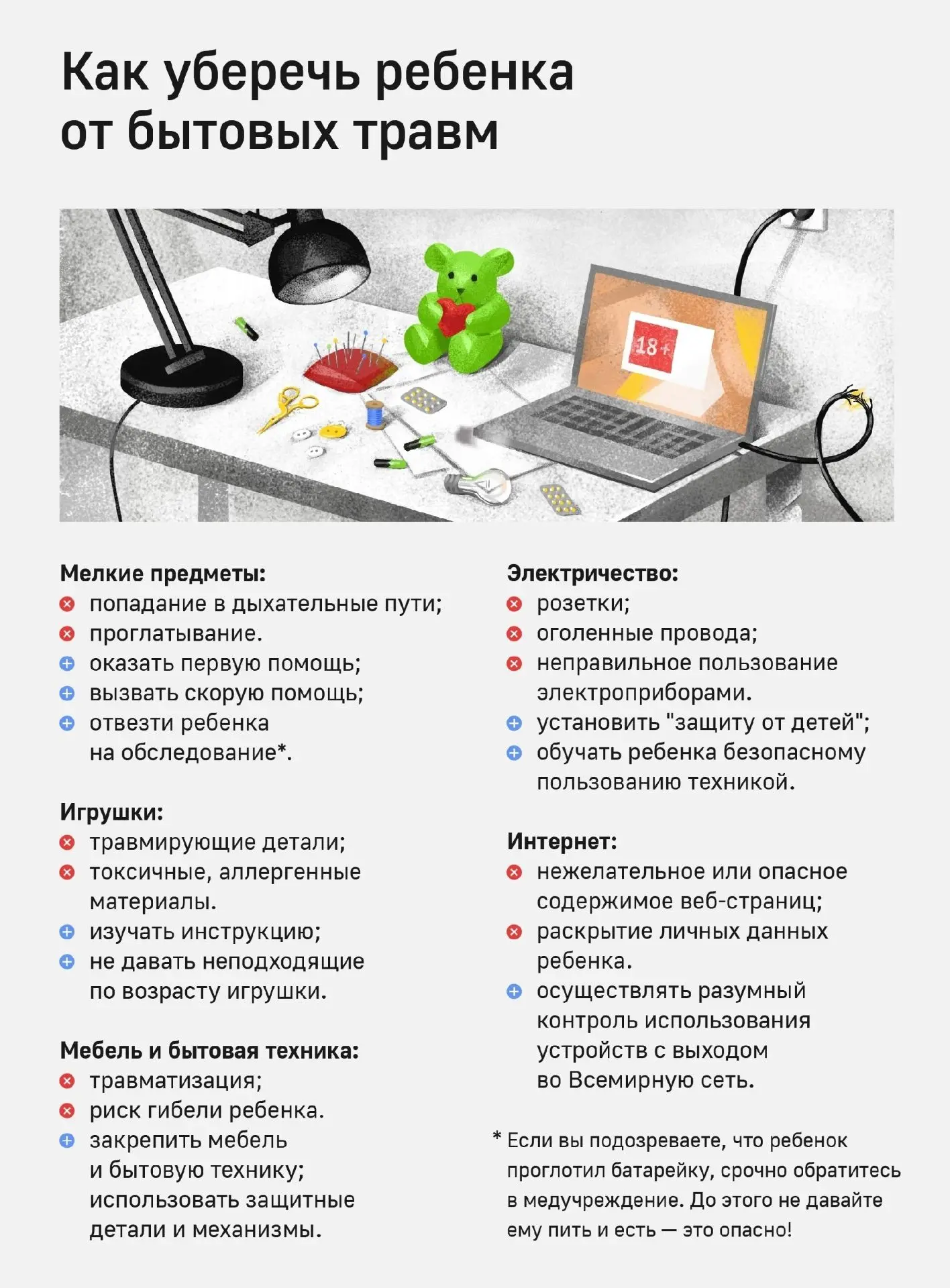 Памятка по профилактике бытовых травм