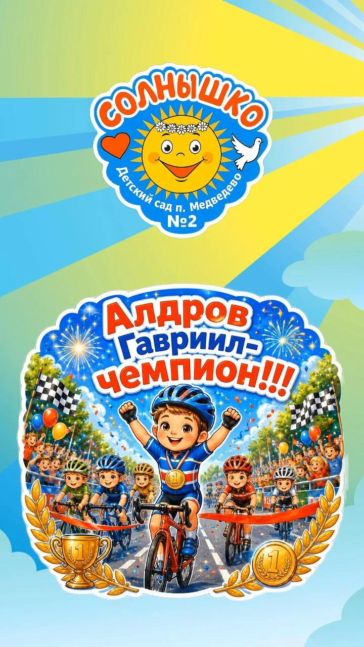 🥇 Наши чемпионы на велогонке! 🥇

В Медведевском районе прошло спортивное мероприятие - велогонка "