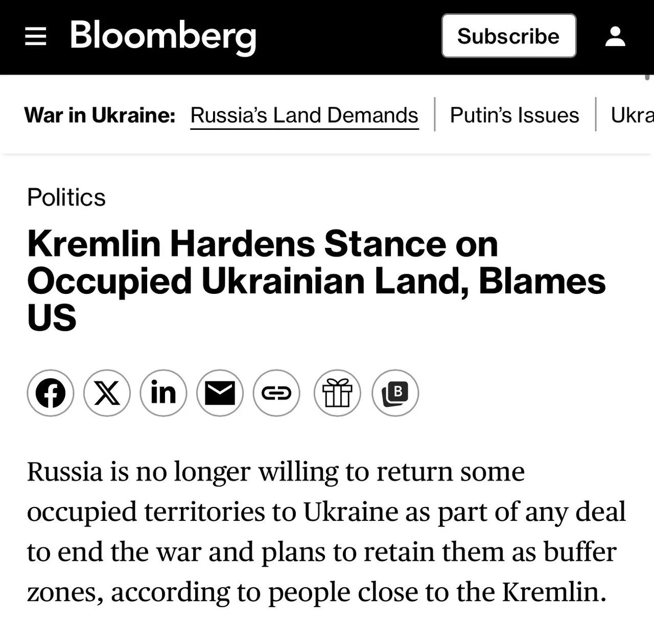 ❗️Путин ужесточил требования к Украине после отказа США от «духа Анкориджа», утверждает...