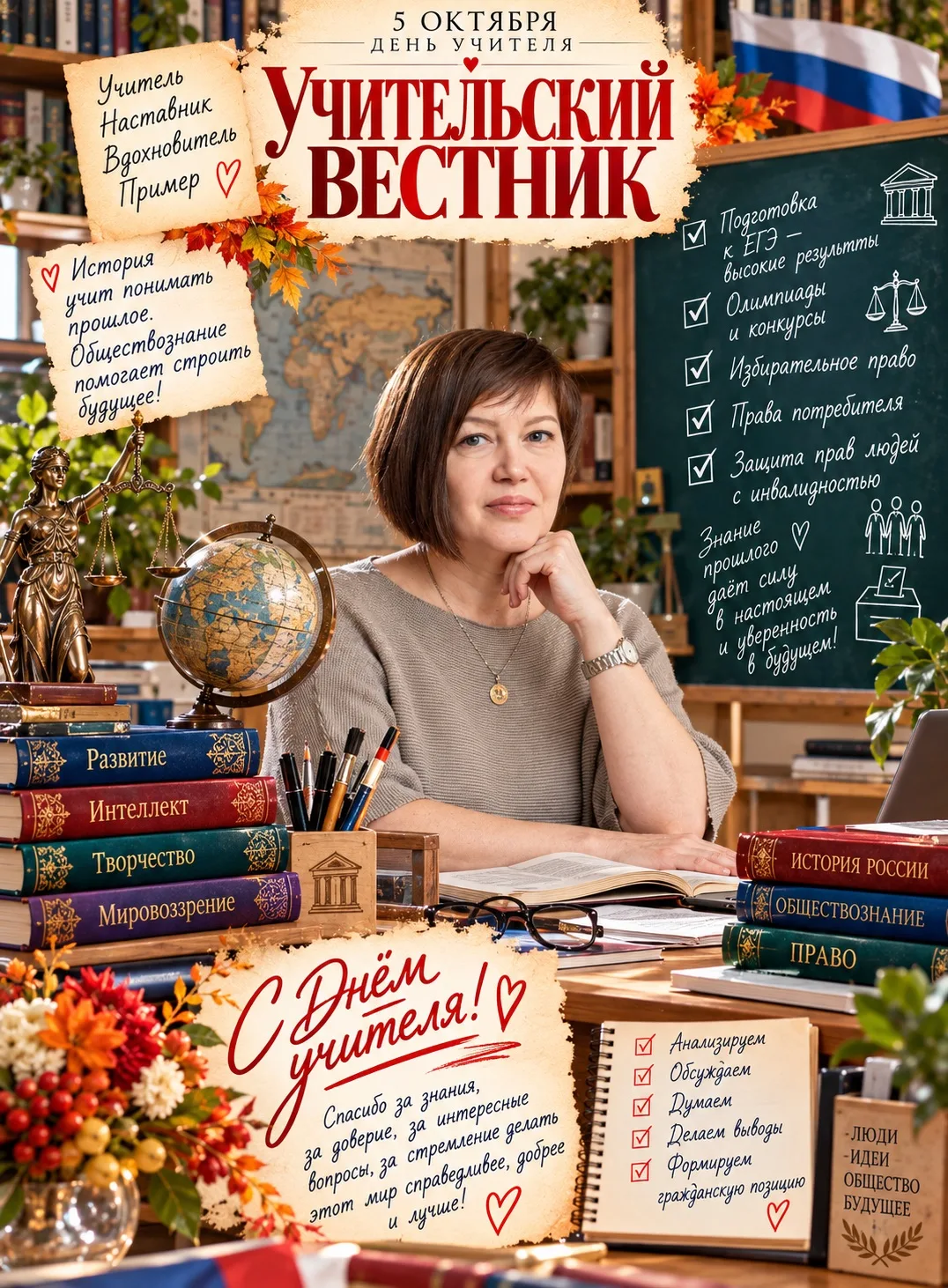 Есть учителя, которые ведут уроки по учебникам. Есть такие, кто личным примером показыв...
