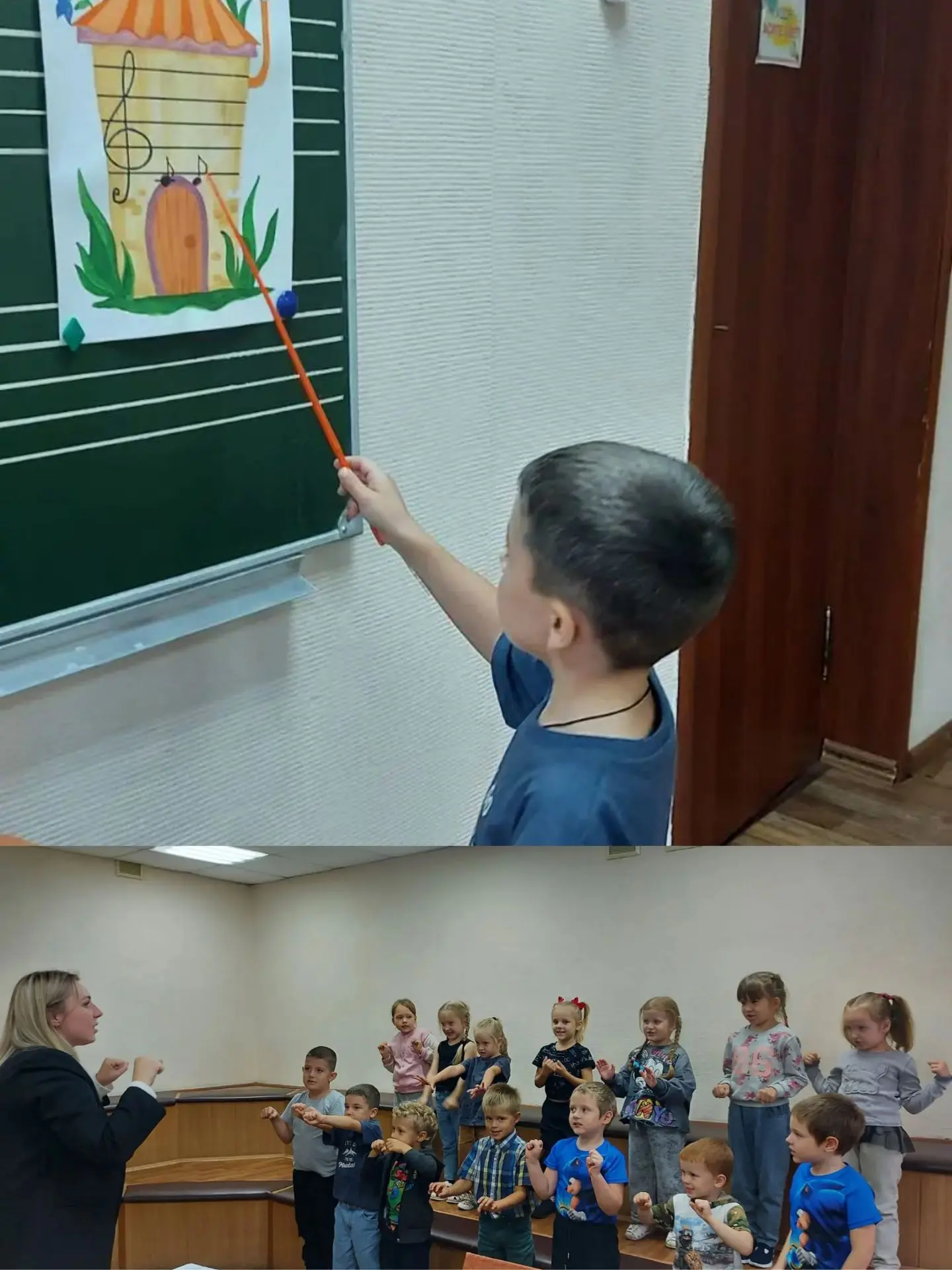 🎨Самые маленькие учащиеся Детской музыкальной школы N64 обучаются на двух направлениях...