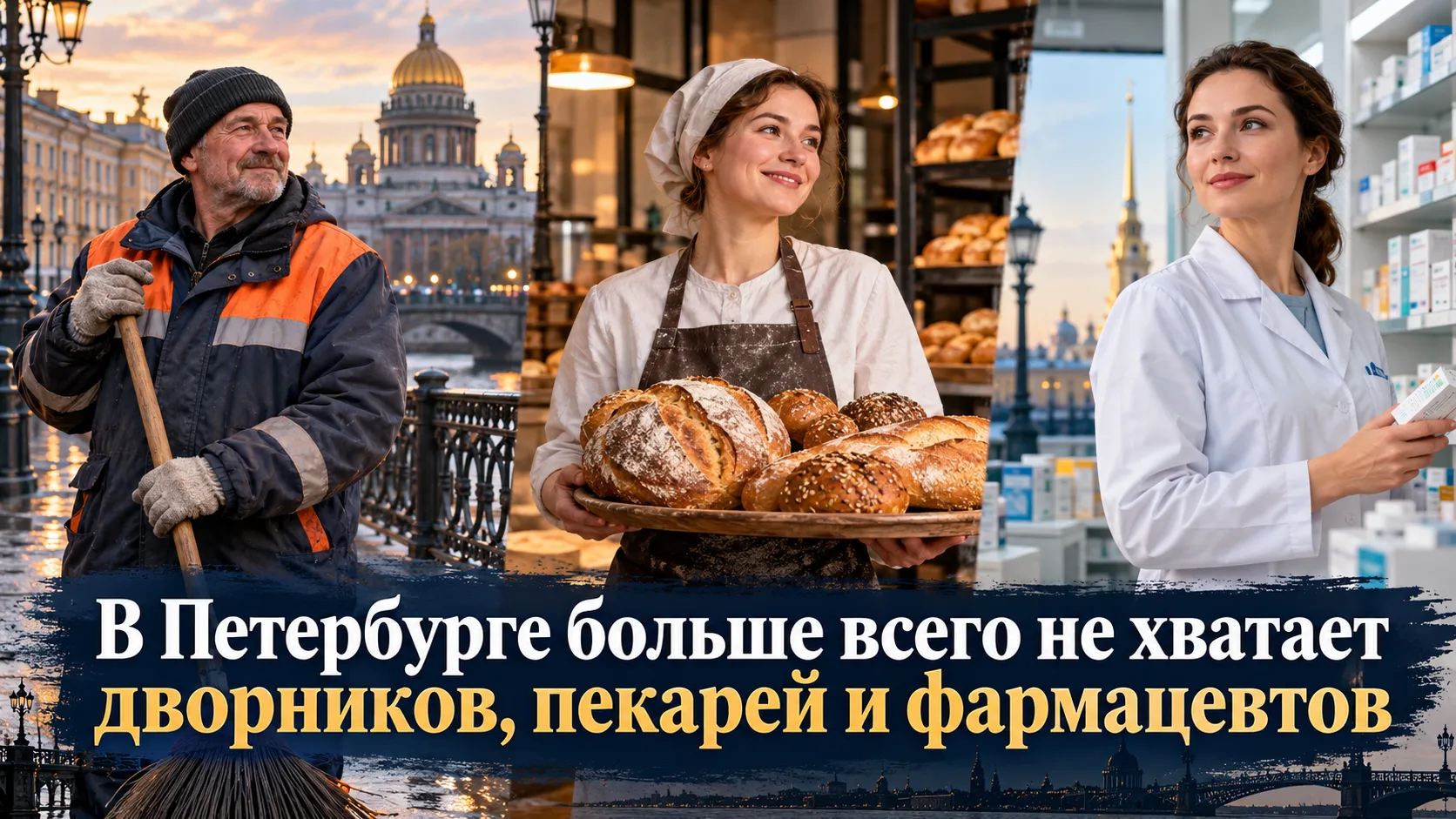 По данным hh, на 1 вакансию дворника приходится всего 1,8 активного резюме, повара, пек...