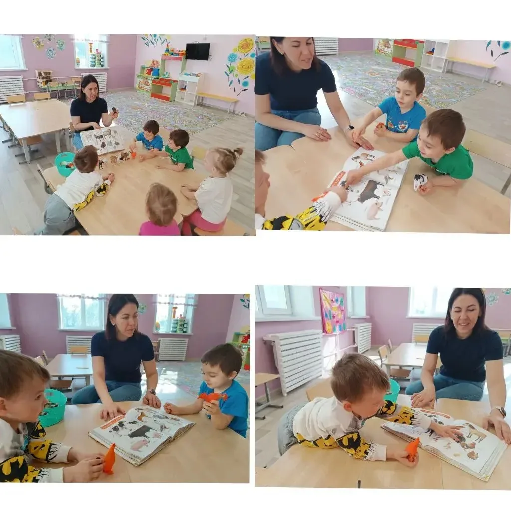Сегодня в группе "Одуванчики" прошло интересное занятие по теме: «Домашние животные» 🐂🐕🐐
🌟️Цель: