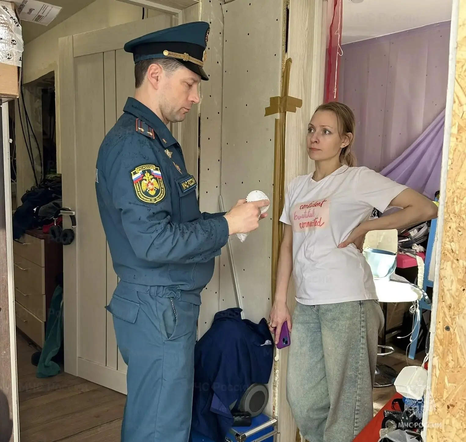 🚨В Ленинском округе продолжается оснащение жилья многодетных семей пожарными извещателями  В рамках 