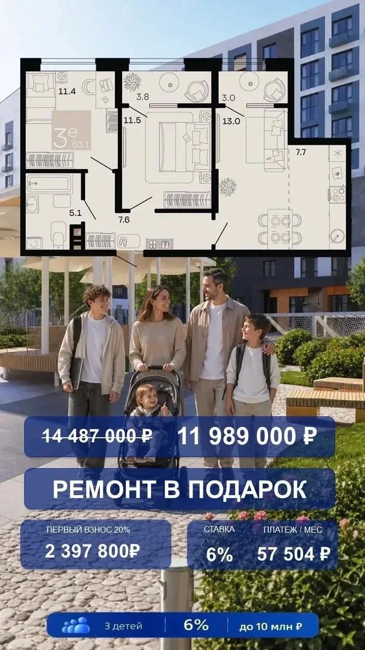 🔥 НОВАЯ СЕМЕЙНАЯ ИПОТЕКА — И УЖЕ ЕСТЬ ГОТОВЫЕ ВАРИАНТЫ В АНАПЕ!