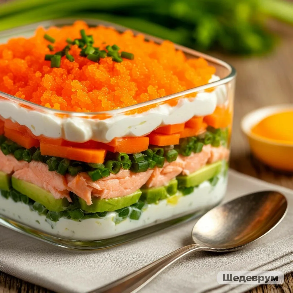 🥗 САЛАТ «МИМОЗА» ПО-НОВОМУ: КЛАССИКА, КОТОРАЯ УДИВЛЯЕТ! ✨🐟

Мы все знаем «Мимозу» — слоёный салат 