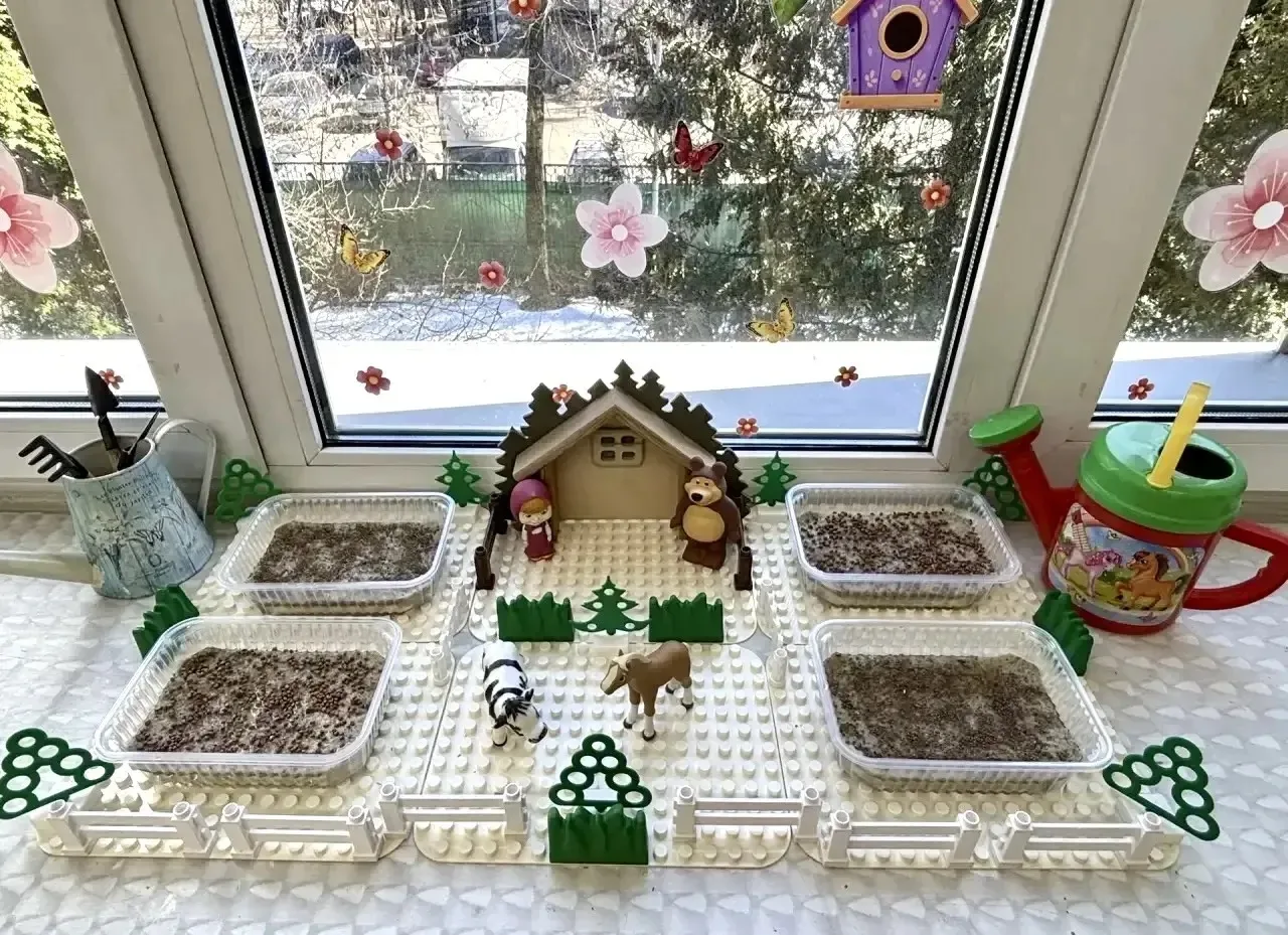 ЧУДО-ОГОРОД 🌱  Кажется, только вчера мы играли в снежки ❄️, а сегодня солнышко🌞 уже вовсю заглядывае