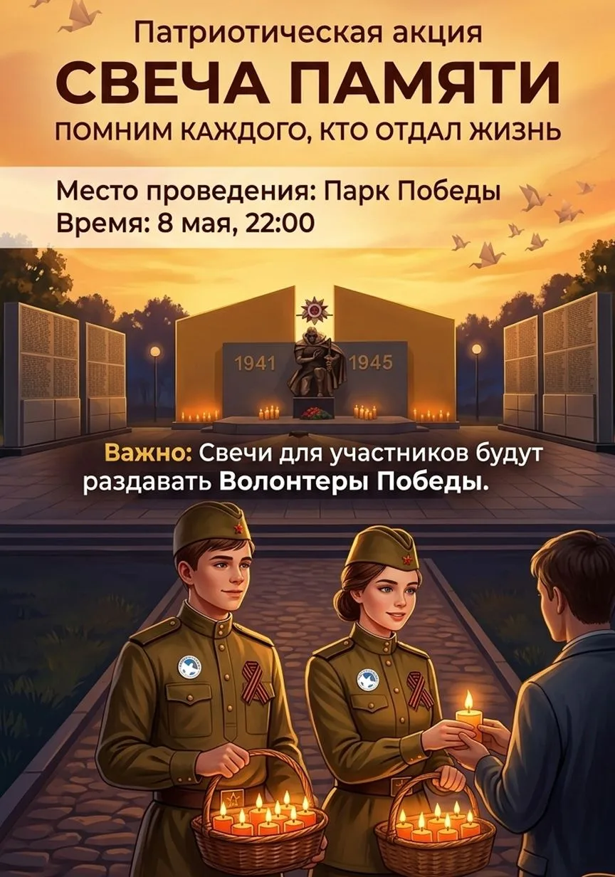 Приглашаем на акцию «Свеча Памяти» 🕯