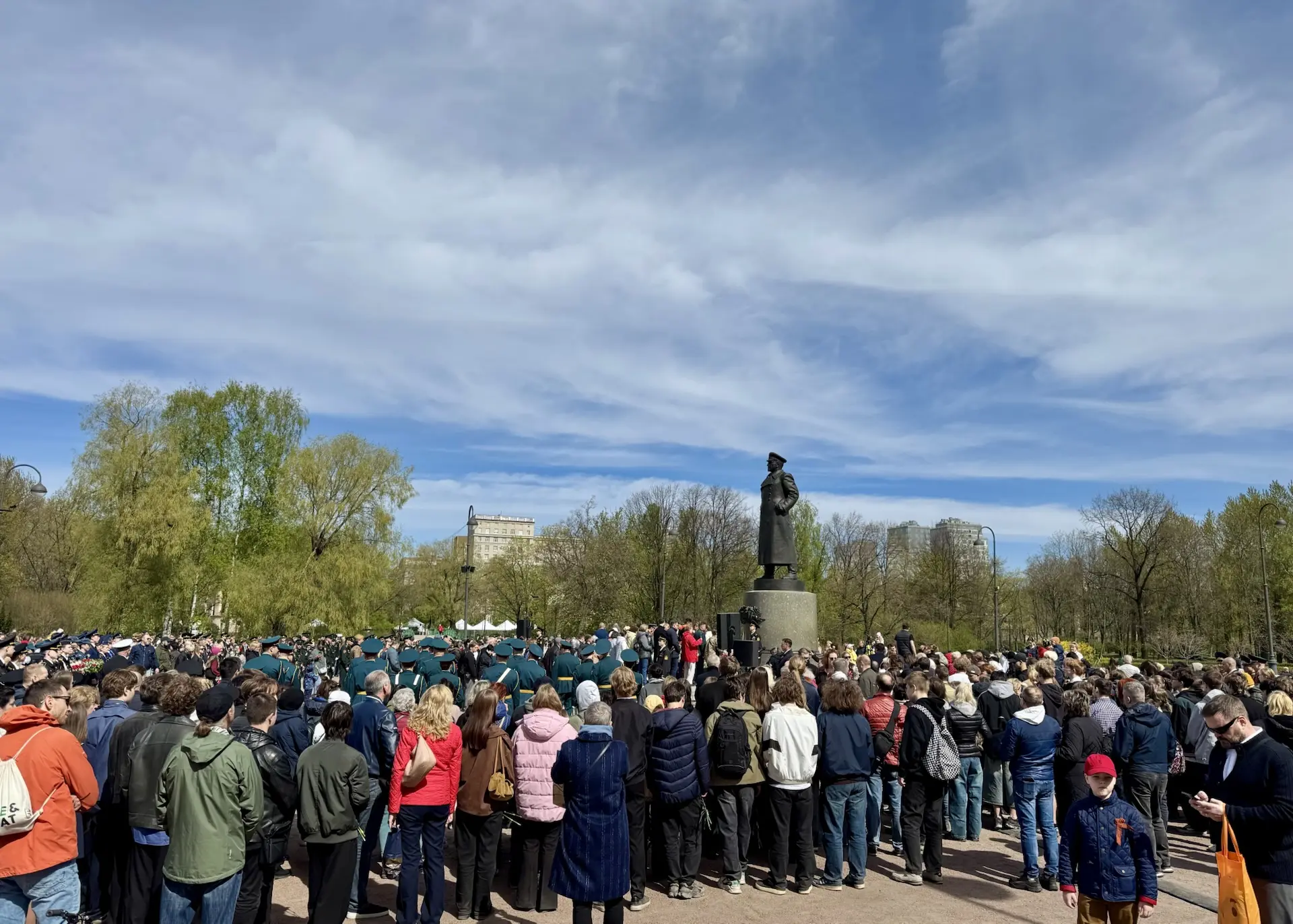 День Победы в Московском парке Победы.