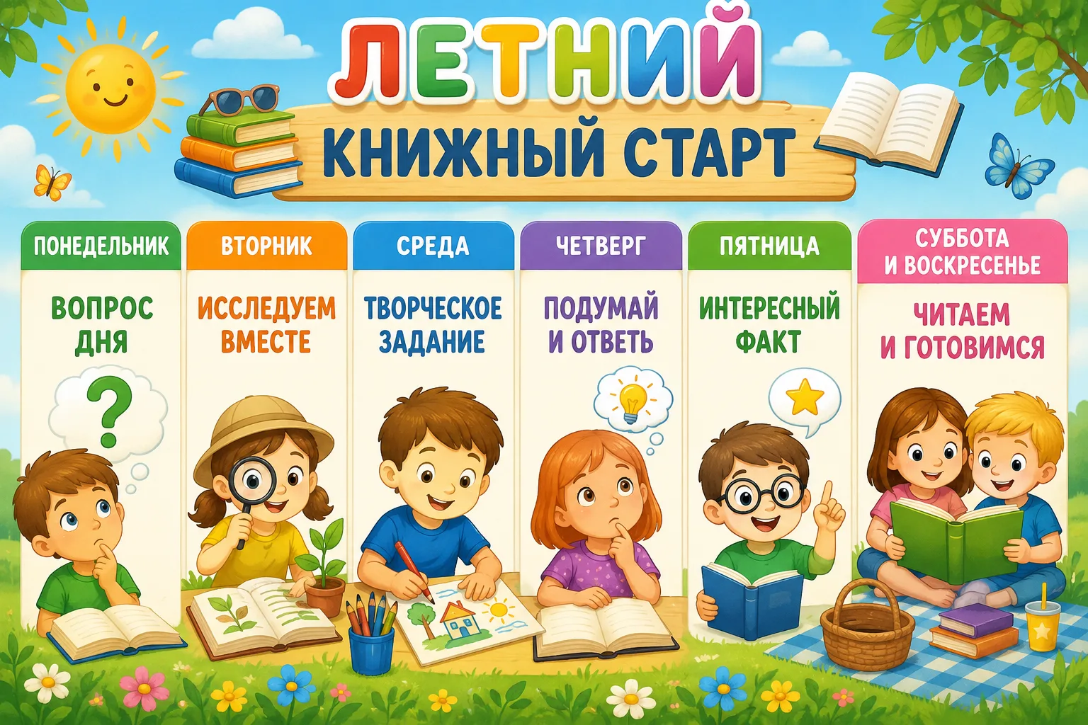 Для первоклассников неделю сделаем немного облегченной, но не менее интересной!