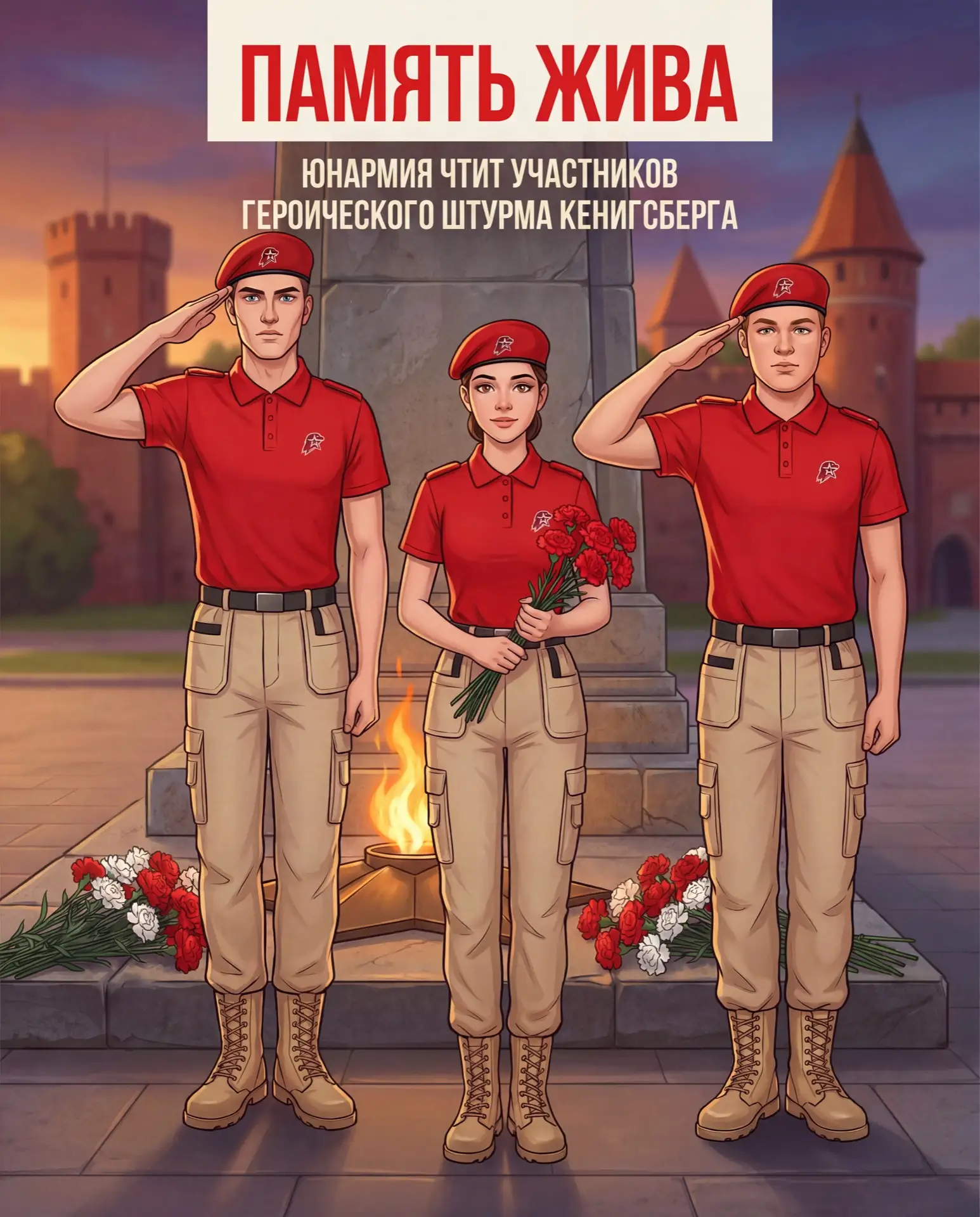 День героического штурма и взятия Кёнигсберга🕯️  В этом году мы впервые отмечаем официально эту дату